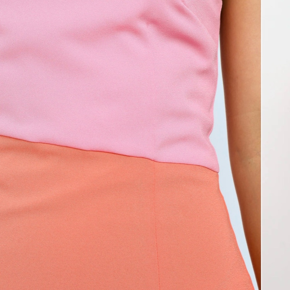 One-Shoulder Pink and Orange Dress Xiamara dress - Picture 6 of 12